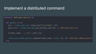 Implement a distributed command
 