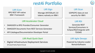 ReST API's for IBMi Made Simple LXR v1.6.9 | PPTX