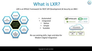 Rpgle Development ReST API's for IBMi Made Simple LXR v1.6.9 | PPTX