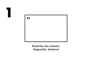 A4
Kreativita, bez omezení,
diagnostika, zkušenost
1
 
