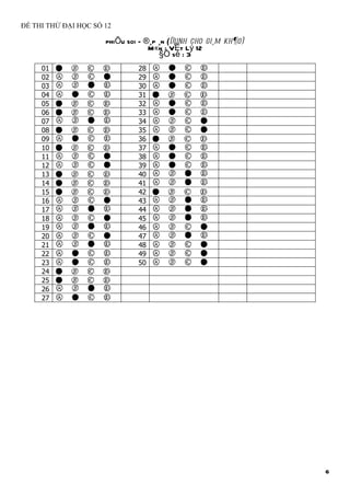 Ly 2011  đề thi thử số 12