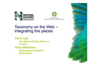 Chris Lyal - Taxonomy and the Web - integrating the pieces