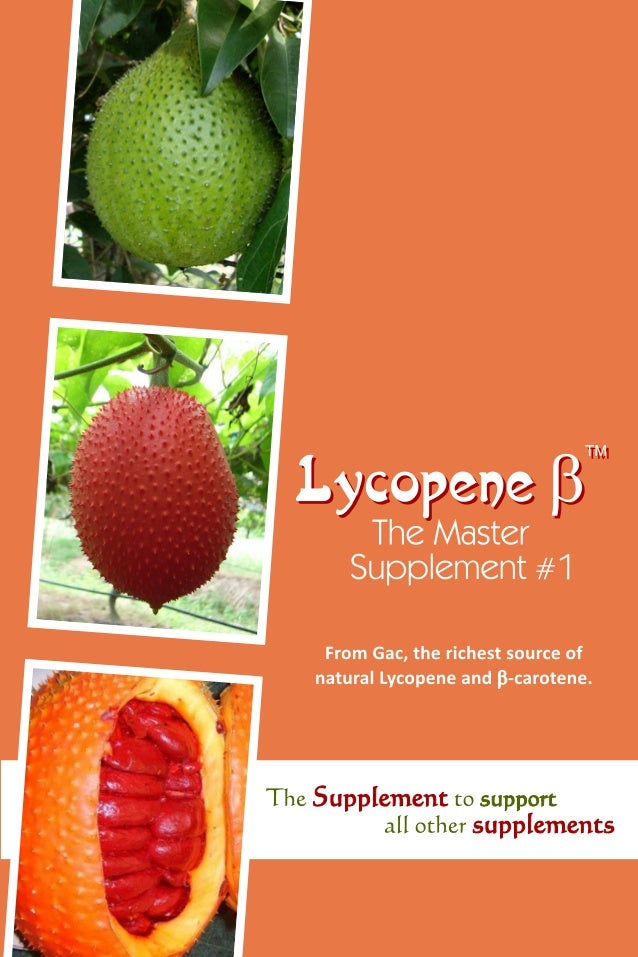 Lycopene β The Master Supplement 09370322999