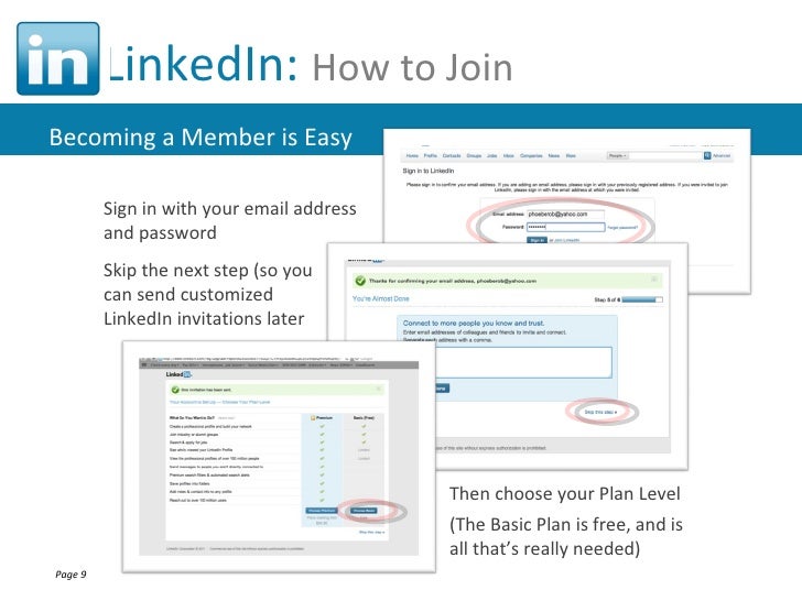 sign in linkedin