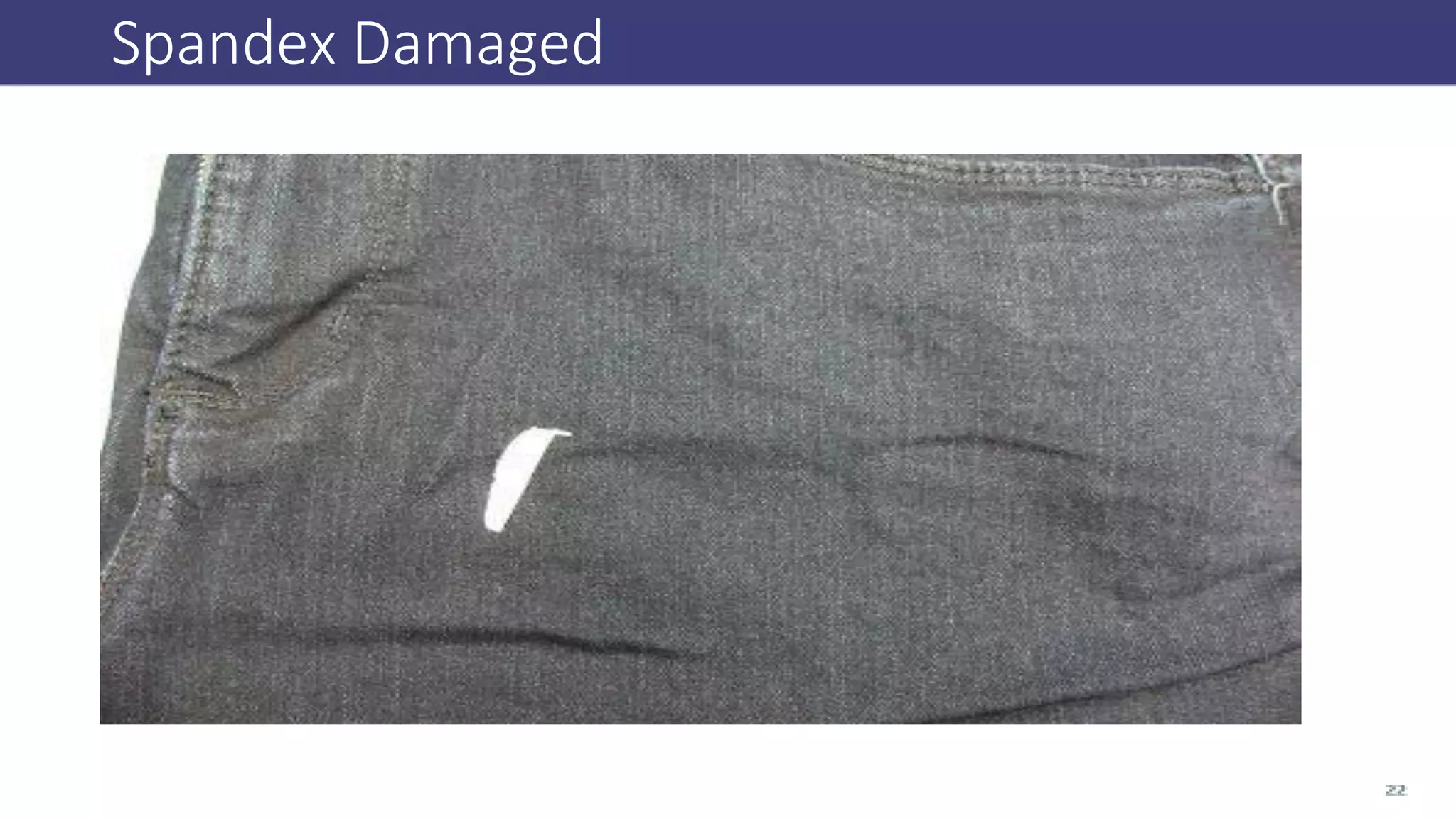 Spandex Damaged
 