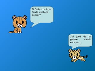 J’ai joué de la guitare c’était ennuyeux . 