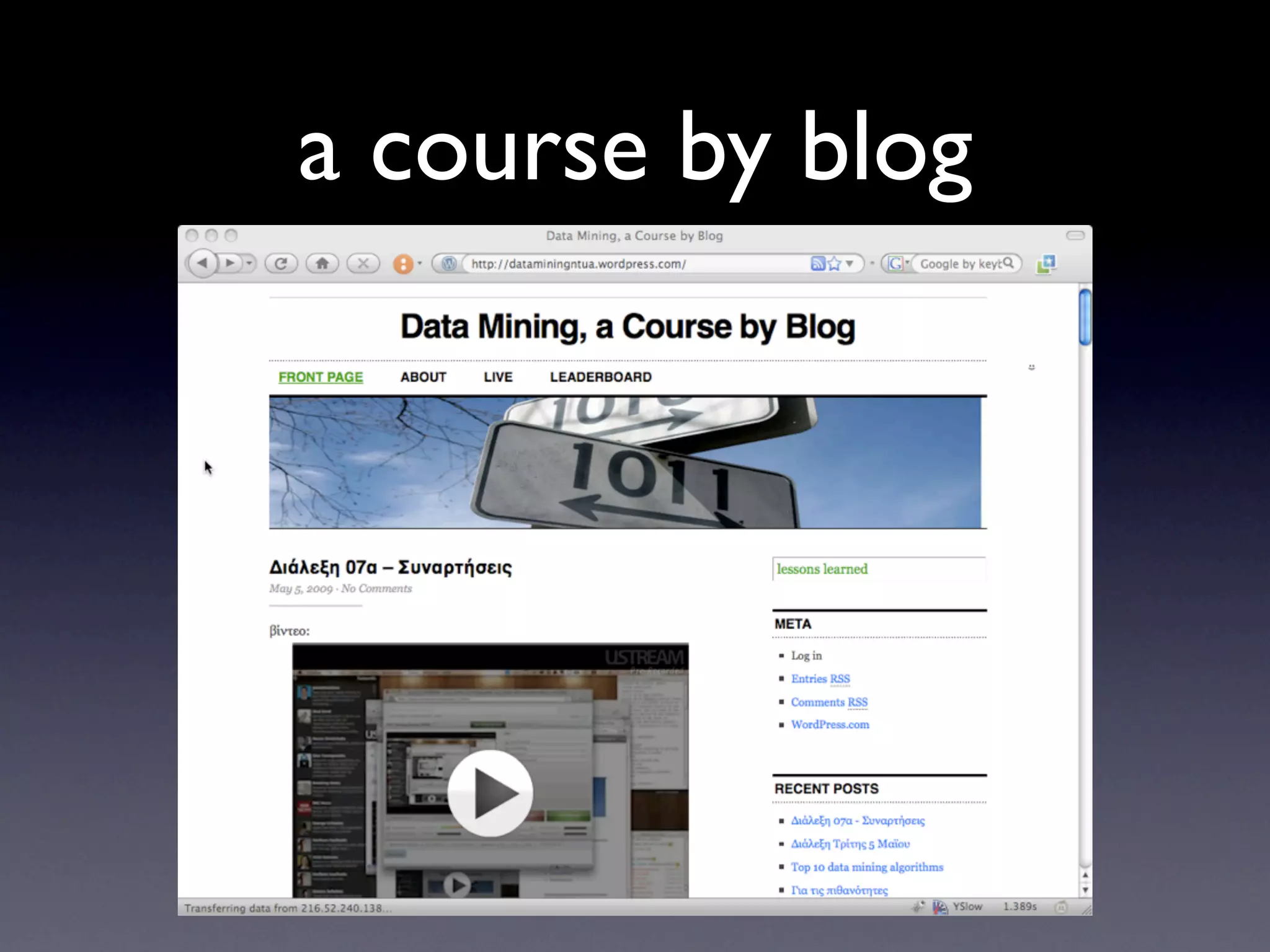 Mining the Intensive Care Unit