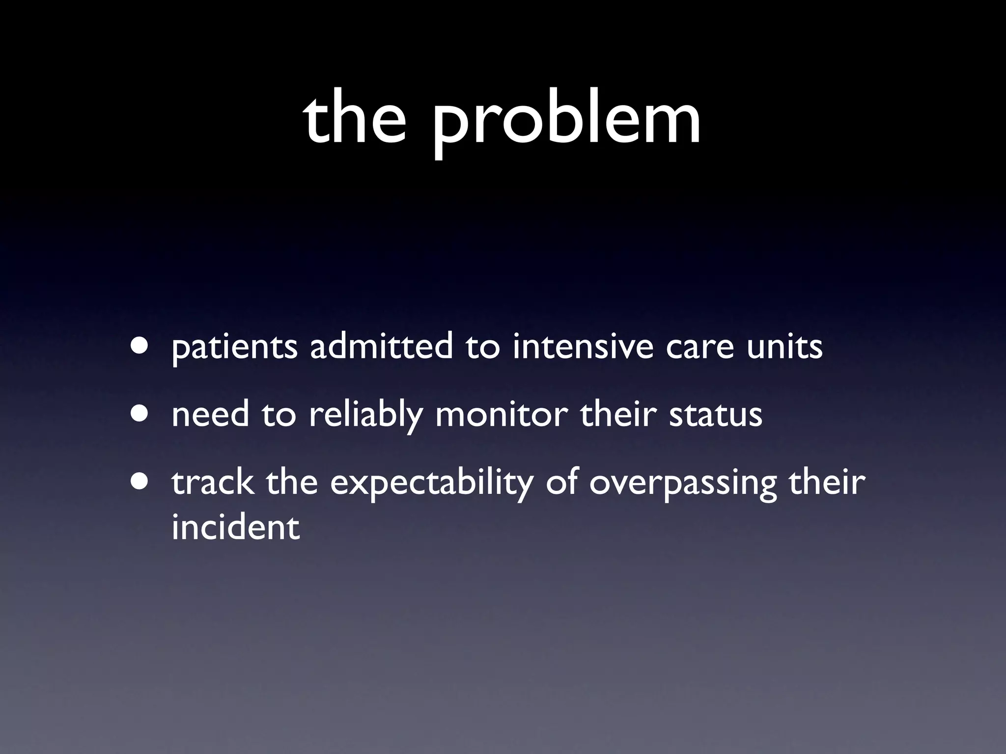 Mining the Intensive Care Unit