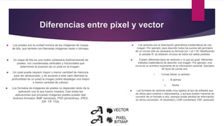 La imagen digital pixel vs vector | PPTX | Graphics Software | Computer ...