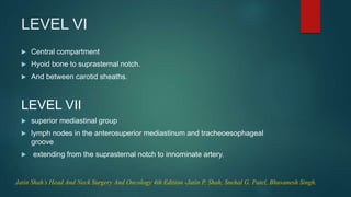 Level 7 Node Lymphatic drainage of head and neck | PPTX