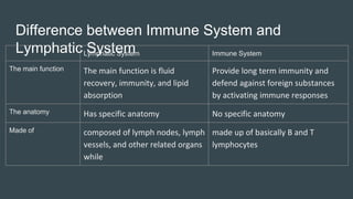 Lymphatic immune system Slide 35
