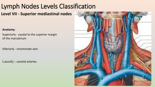 Level 7 Node Lymphatic system of Head&Neck ; TNM Staging 8th edition | PPTX