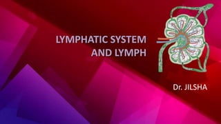 LYMPHATIC SYSTEM
AND LYMPH
Dr. JILSHA
 