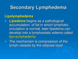 Lymphedema an overview | PPT