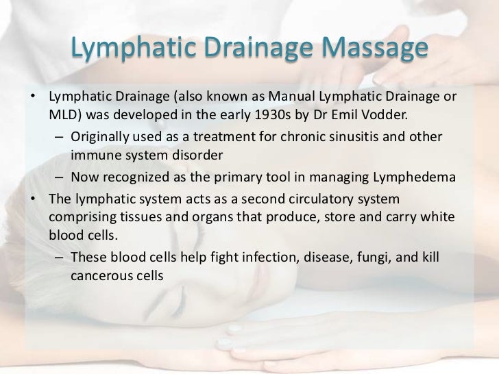 Lymph massage