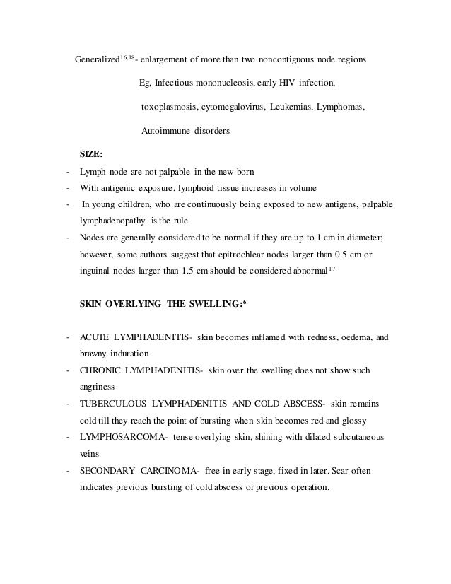 LYMPH NODES OF HEAD AND NECK AND DIFFERENTIAL DIAGNOSIS OF CERVICA…