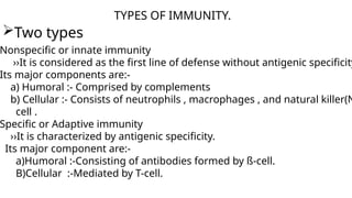 Without Immunity Comprehensive Overview of Lymphocytes and Their Role in Immunity | PPTX