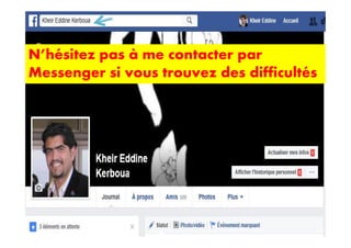 N’hésitez pas à me contacter par
Messenger si vous trouvez des difficultés
 