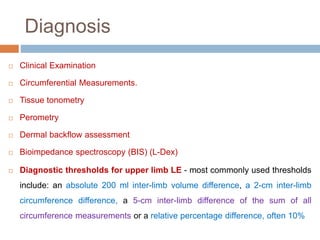 Perometry Lymphoedema of upper limb | PPTX