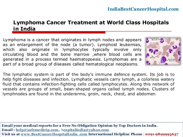 Lymphoma Cancer Treatment at World Class Hospitals in India