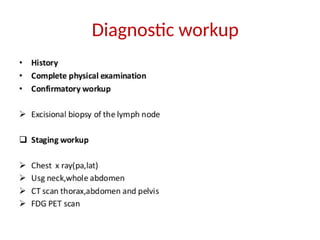 14
Diagnostic workup
 
