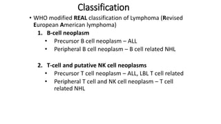 Lymphoma by Sunil Kumar Daha (Hodgkins and Non-Hodgkins) | PPTX