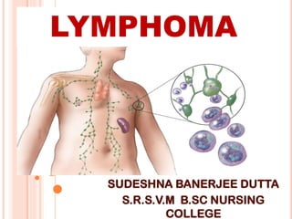 SUDESHNA BANERJEE DUTTA
S.R.S.V.M B.SC NURSING
COLLEGE
LYMPHOMA
 