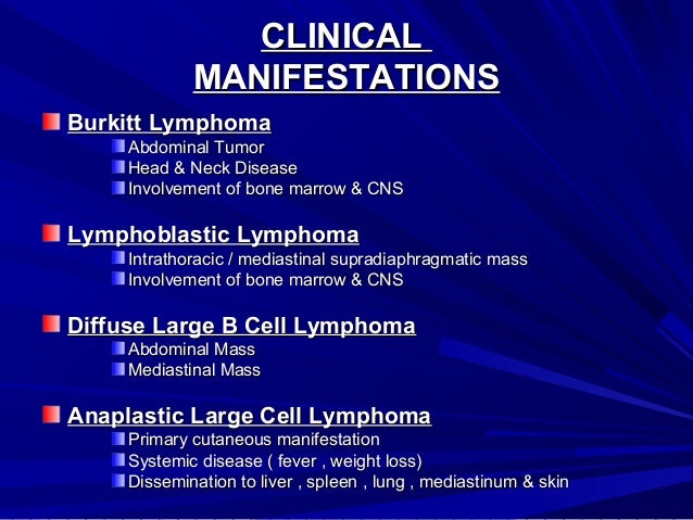 mediastinal lymphosarcoma