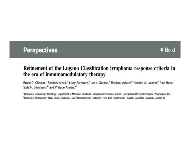 Evolution Of Lymphoma Staging And Response Evaluation: Current – XGTHQ