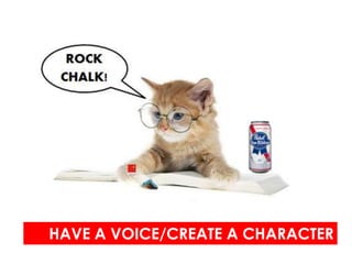 HAVE A VOICE/CREATE A CHARACTER
 