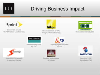Driving Business Impact
 