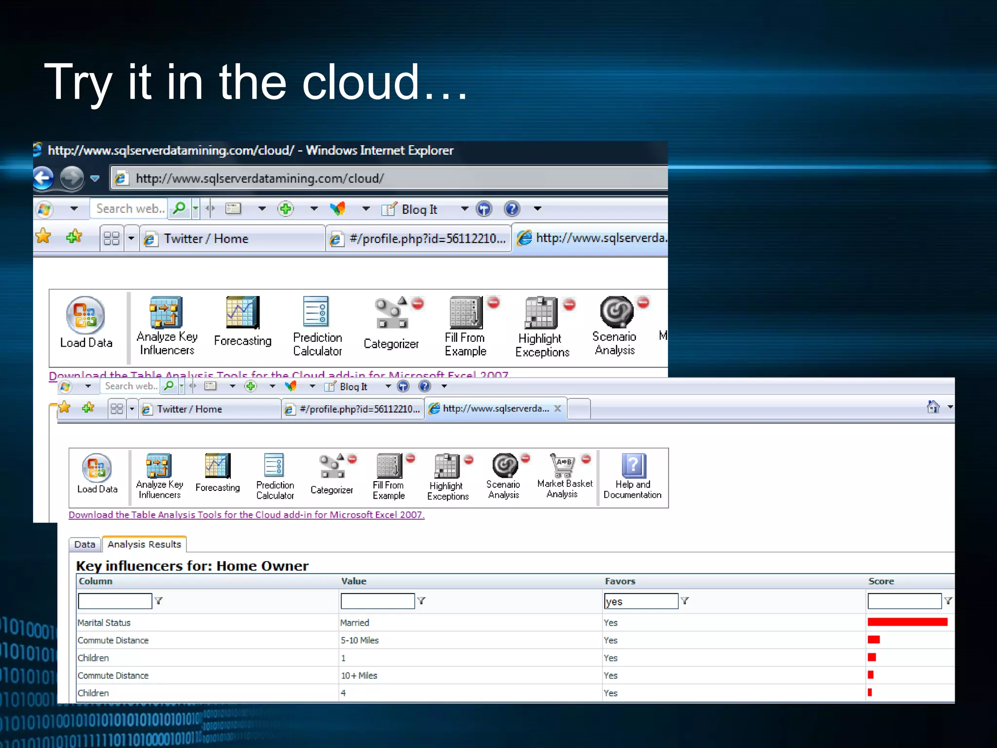 Try it in the cloud… 