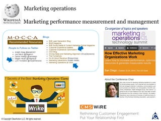 © Copyright ClearAction LLC. All rights reserved.
Co-organizer of topics and speakers
 