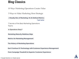 Blog Classics
© Copyright ClearAction LLC. All rights reserved.
7-part series
 