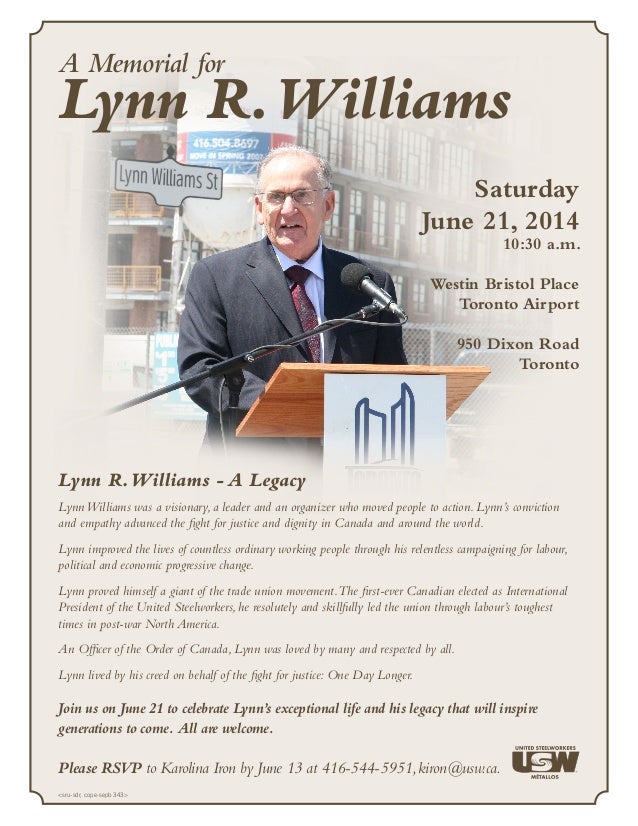 lynn williams memorial flyer 3 1 memorial flyer