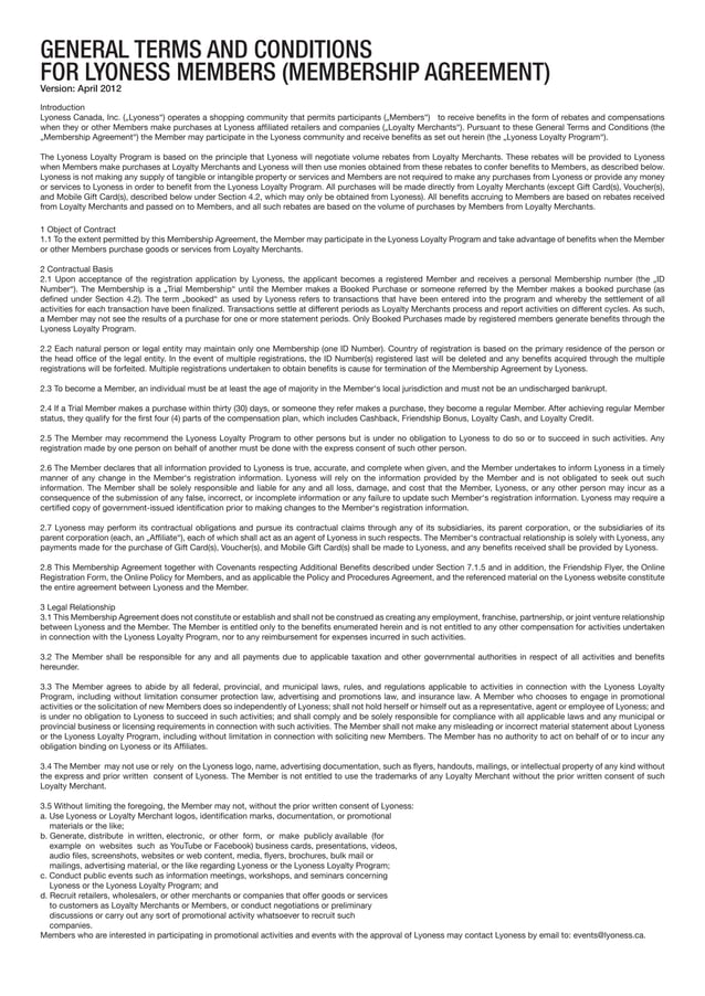 Image 7 for Membership Card Terms And Conditions Template