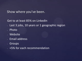 What do I wantpeople to know about me?