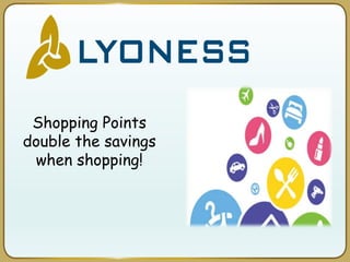 Shopping Points
double the savings
when shopping!
 
