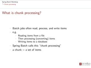 Spring Batch Workshop | PDF