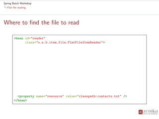 Spring Batch Workshop | PDF