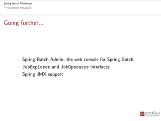 Spring Batch Workshop | PDF
