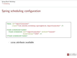 Spring Batch Workshop | PDF