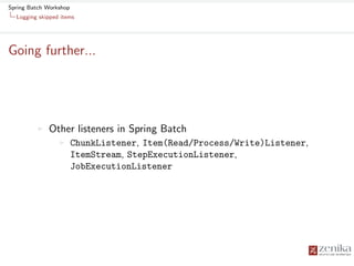 Spring Batch Workshop | PDF
