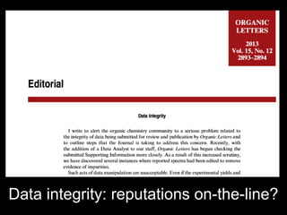 Data integrity: reputations on-the-line?
 
