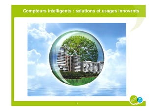 Compteurs intelligents : solutions et usages innovants




                        1
 