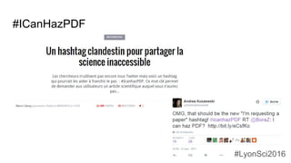 #ICanHazPDF
#LyonSci2016
 