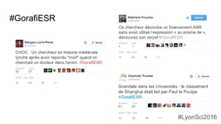 #GorafiESR
#LyonSci2016
 