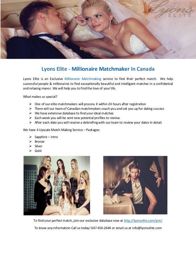 millionaire dating sites canada