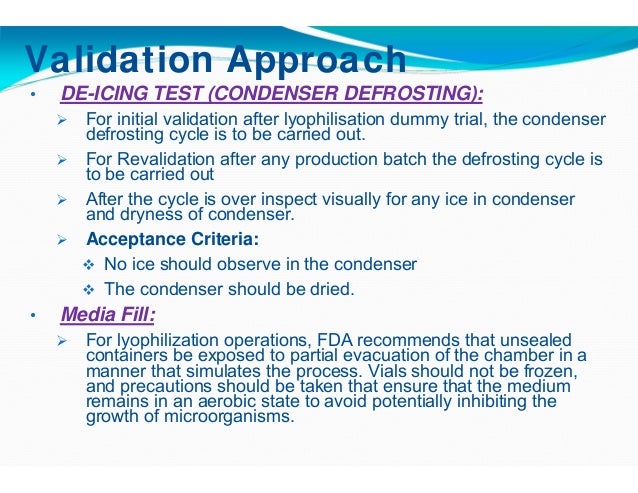Validation of lyophilization process ppt
