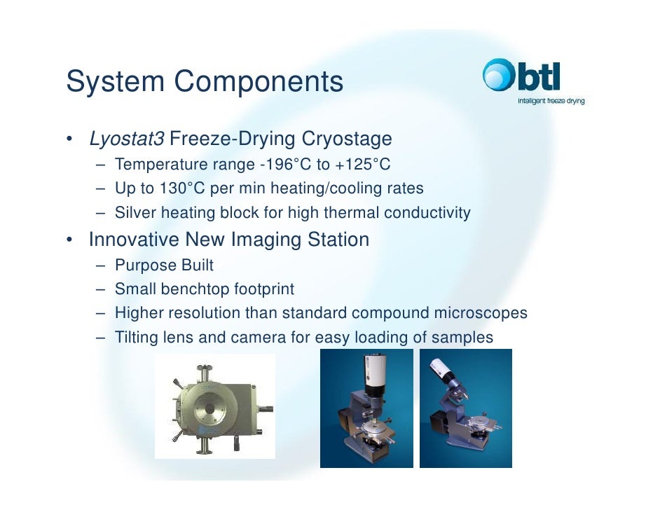 Lyostat3 Freeze Drying Microscopy